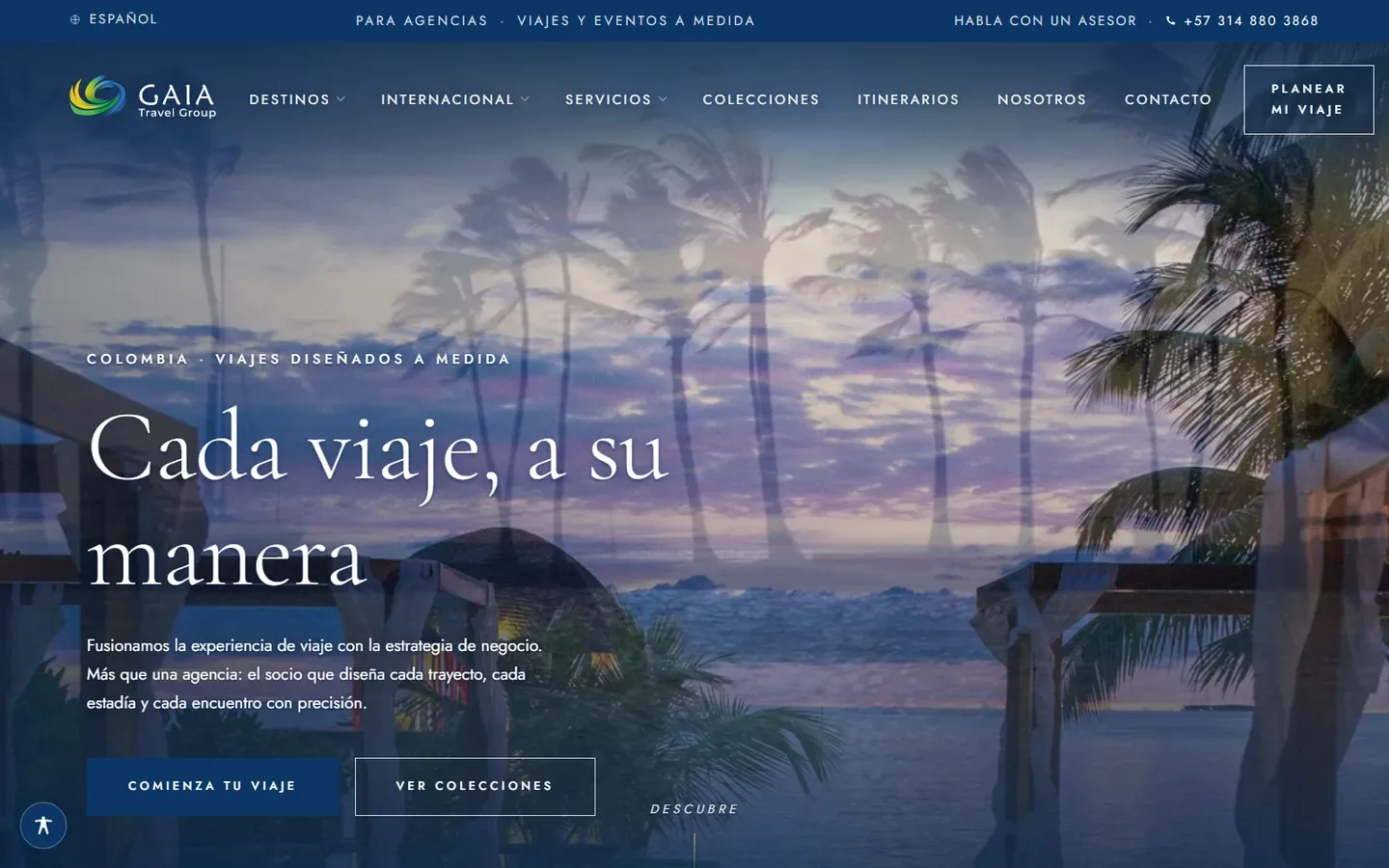 Gaia Travel Group — سفر فاخر · رحلات مخصّصة وفعاليات مؤسسية ورحلات بحرية